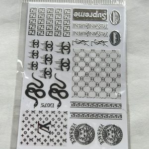 SILVER LUXURY NAIL STICKERS